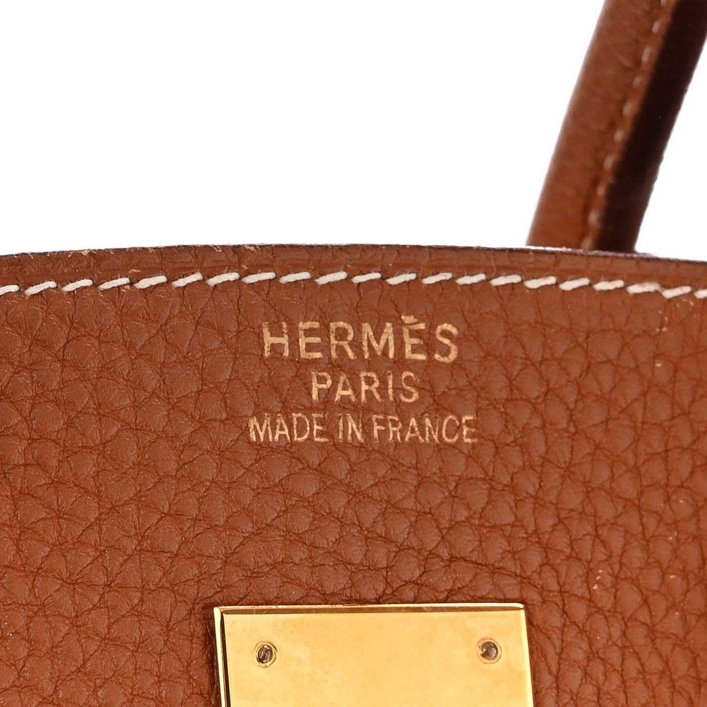 Taurillon Clemence Birkin 35 Gold