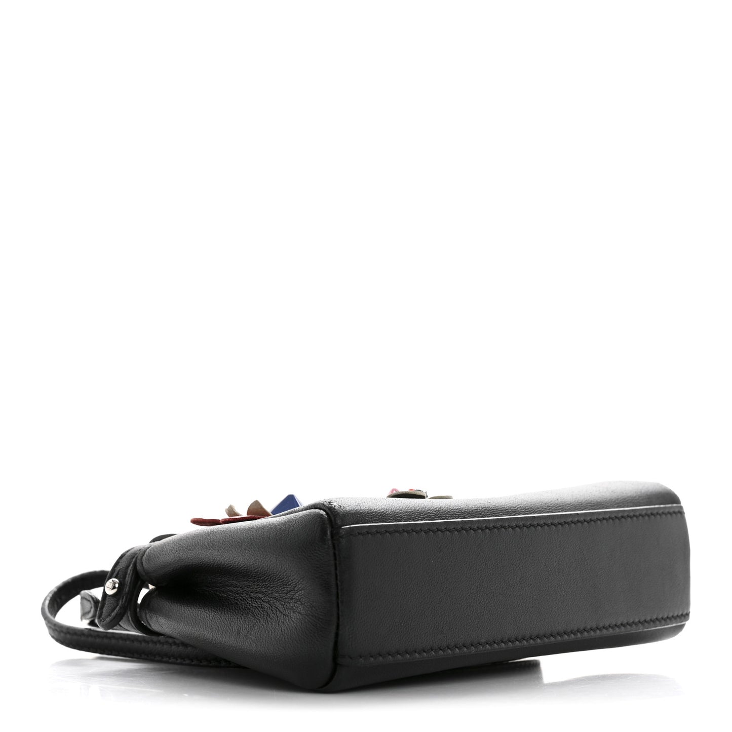 Nappa Flowerland Micro Peekaboo Iconic Satchel Black Multicolor