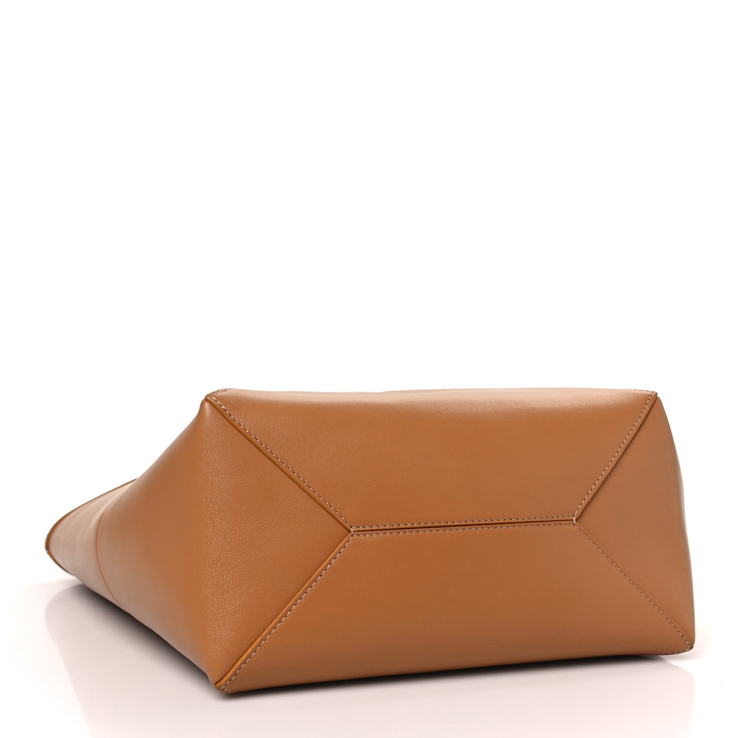 Loewe Shiny Calfskin Medium Puzzle Fold Tote Warm Desert 4 of 8