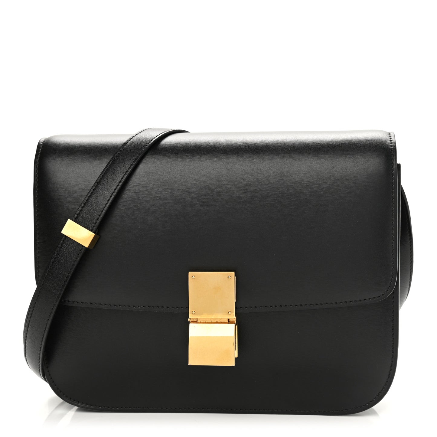 Box Medium Classic Box Flap Bag Black
