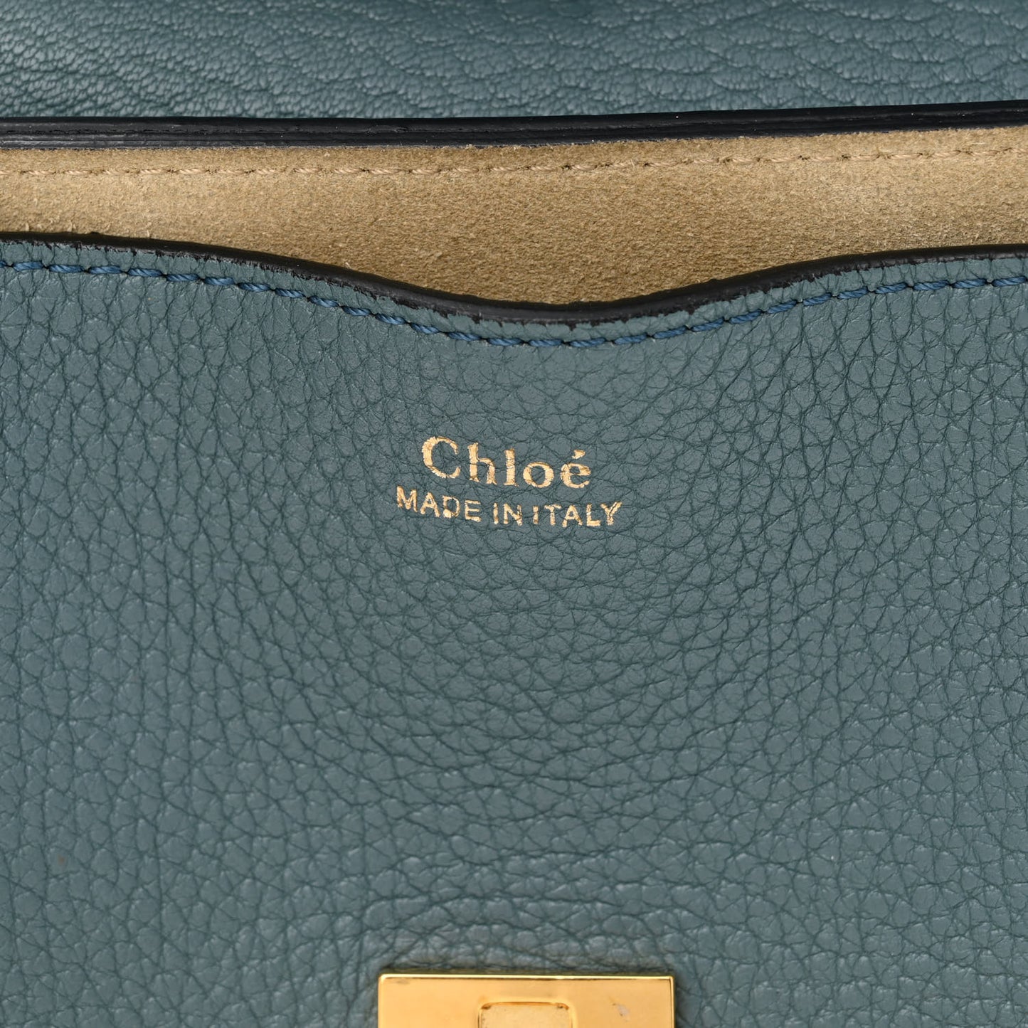Grained Lambskin Drew Shoulder Bag Cloudy Blue