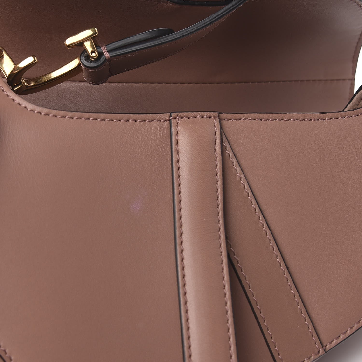 Christian Dior Calfskin Mini Saddle Bag Taupe 10 of 15