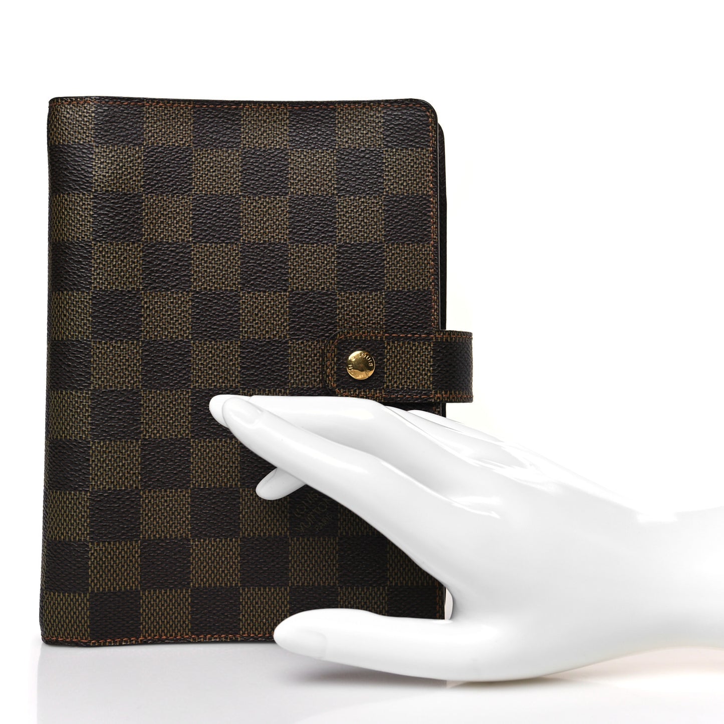 Damier Ebene Medium Ring Agenda Cover