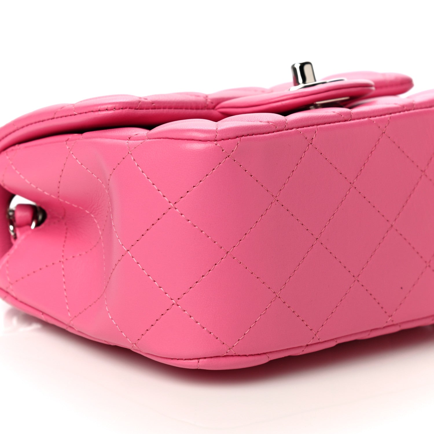 Chanel Lambskin Quilted Mini Square Flap Pink 9 of 13