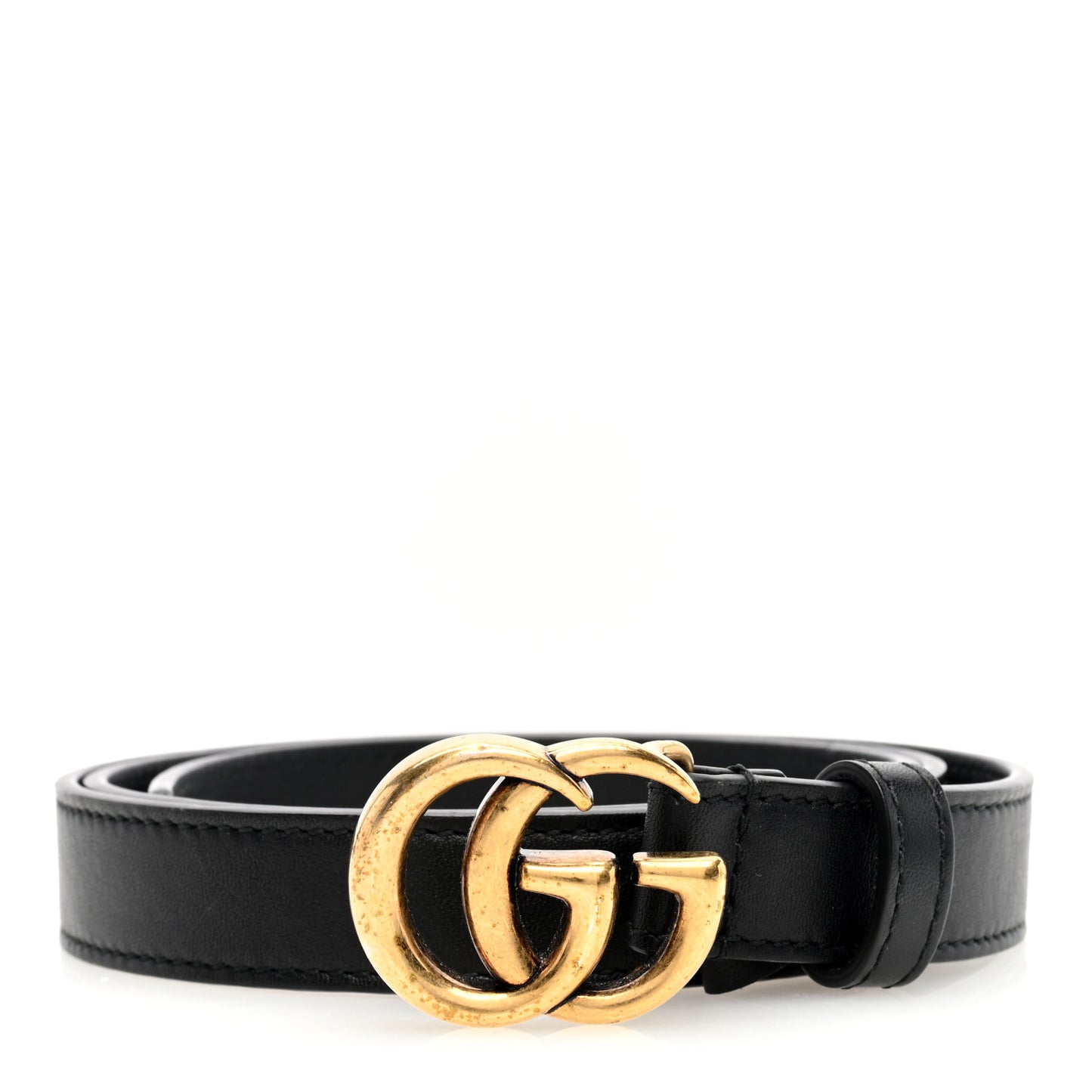Calfskin Double G 20mm Belt 80 32 Black