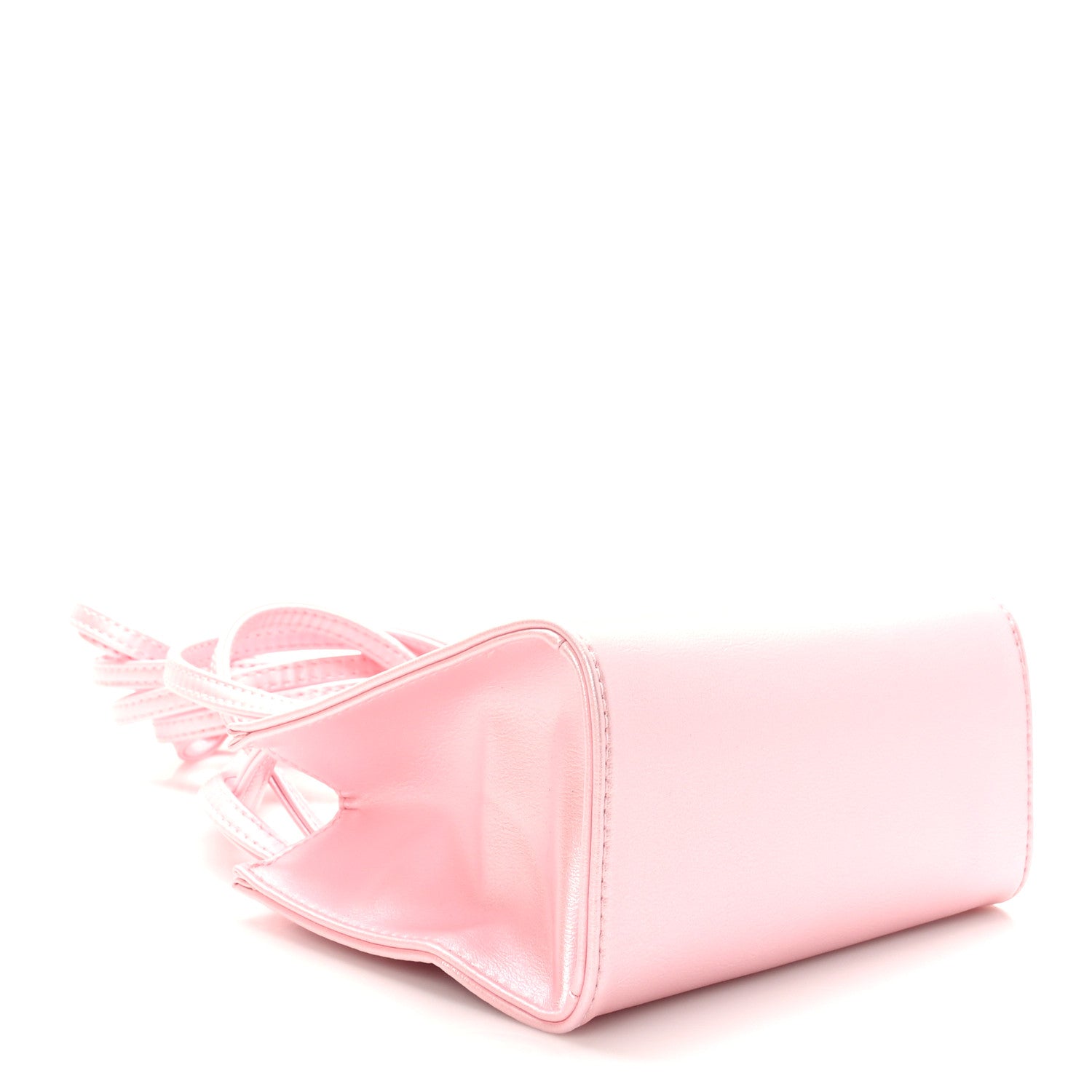 Telfar Metallic Vegan Leather Small Shopping Bag Ballerina 4 of 8