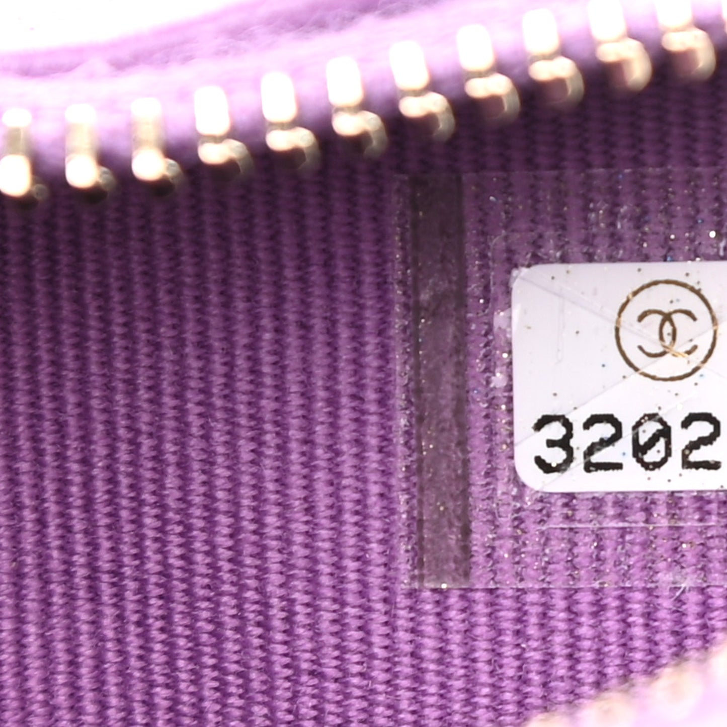 Lambskin Quilted CC In Love Heart Waist Belt Bag With Chain Purple