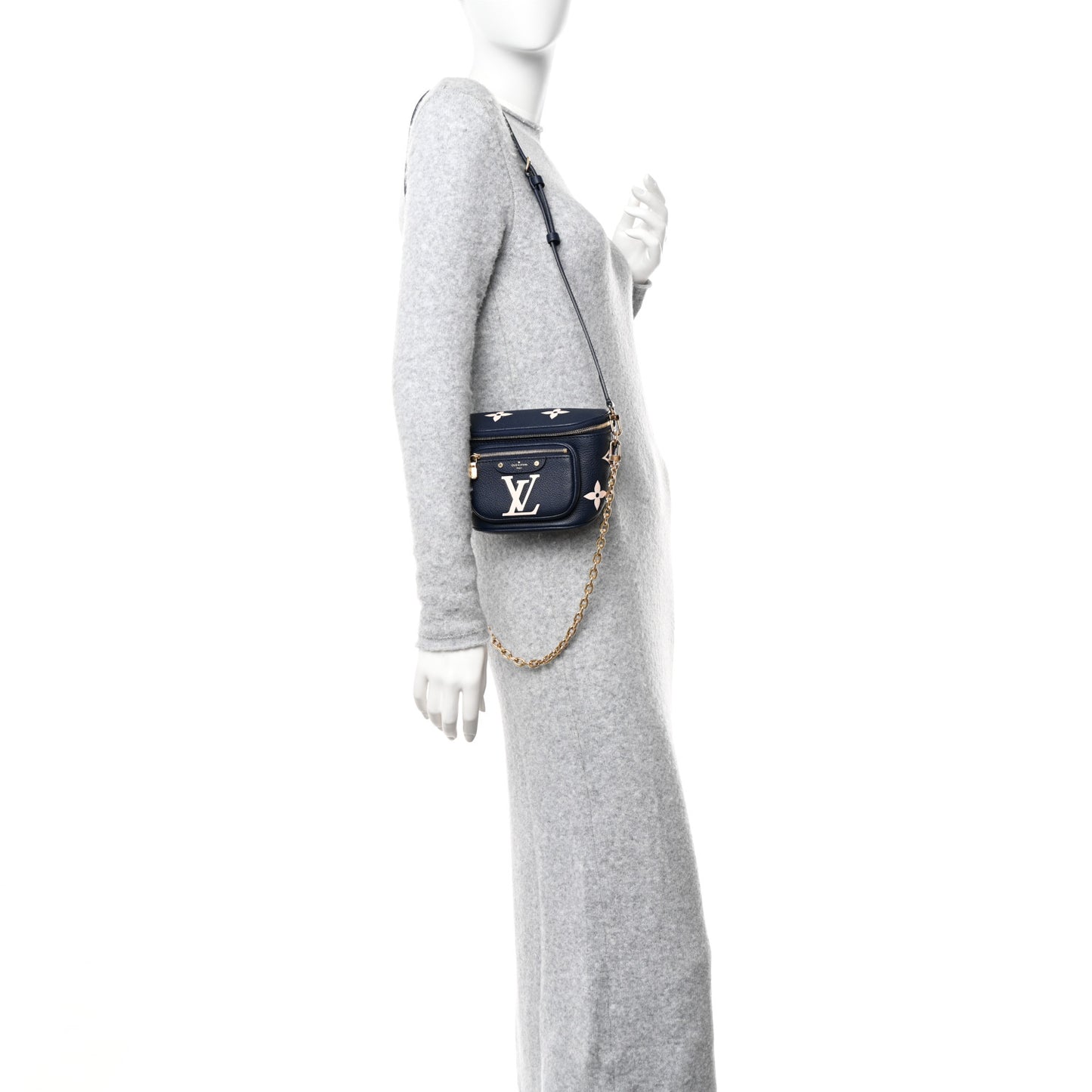 Empreinte Monogram Giant Mini By The Pool Bumbag Blue Beige