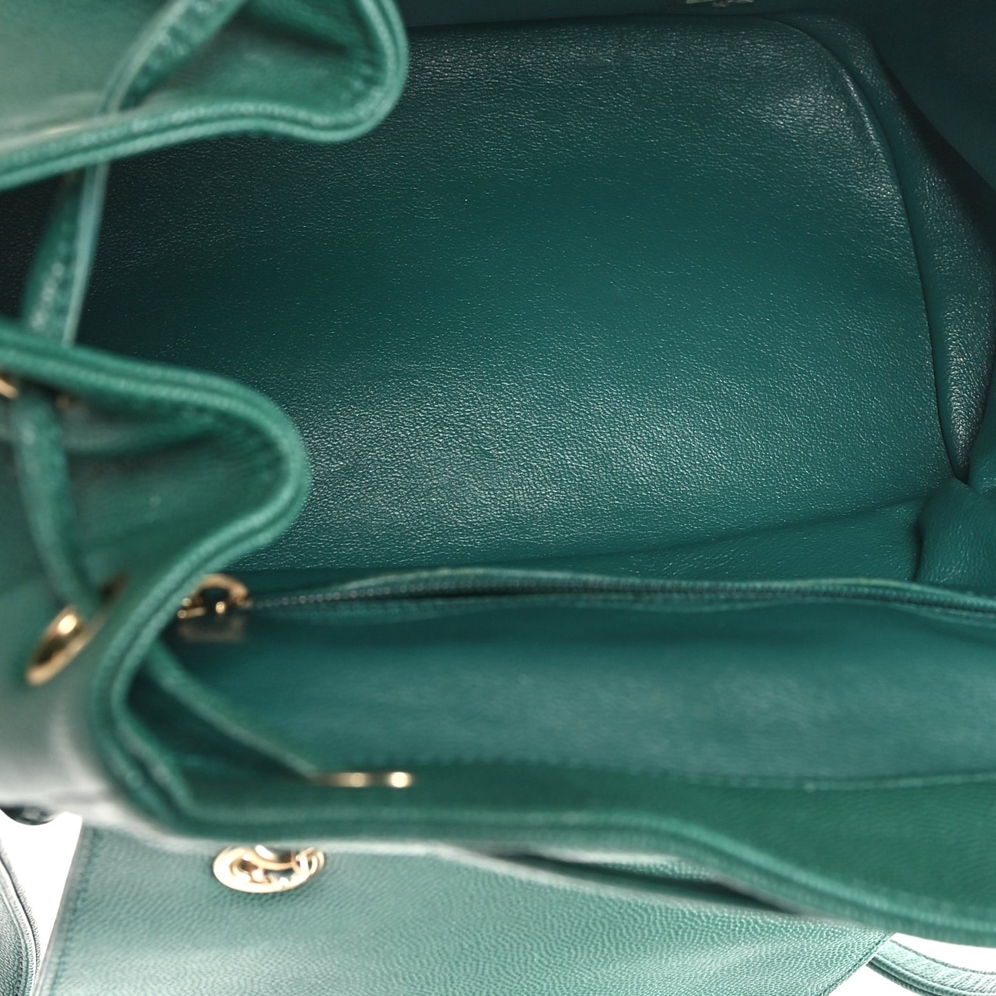 Caviar Quilted Business Affinity Backpack Green