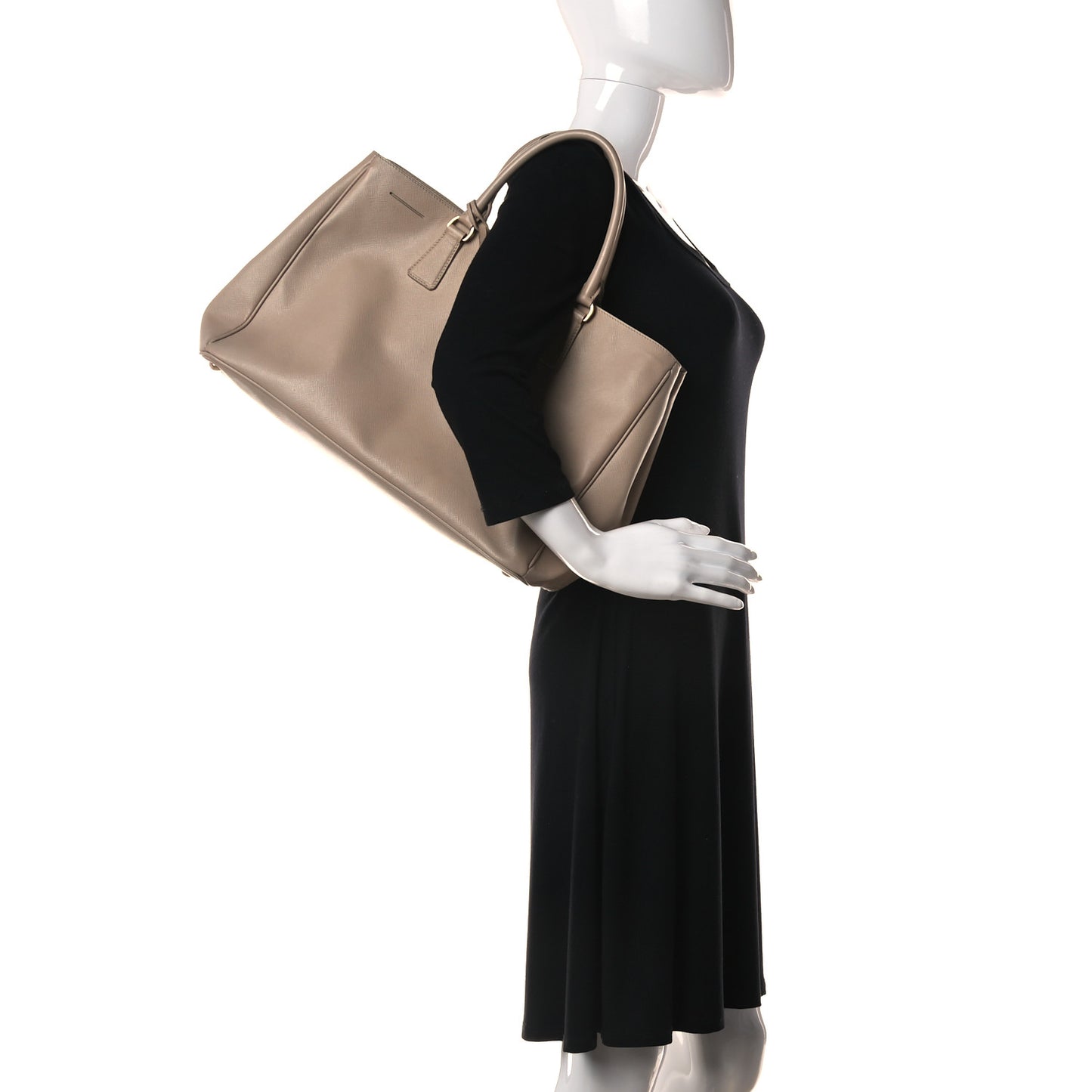 Saffiano Lux Large Tote Sabbia