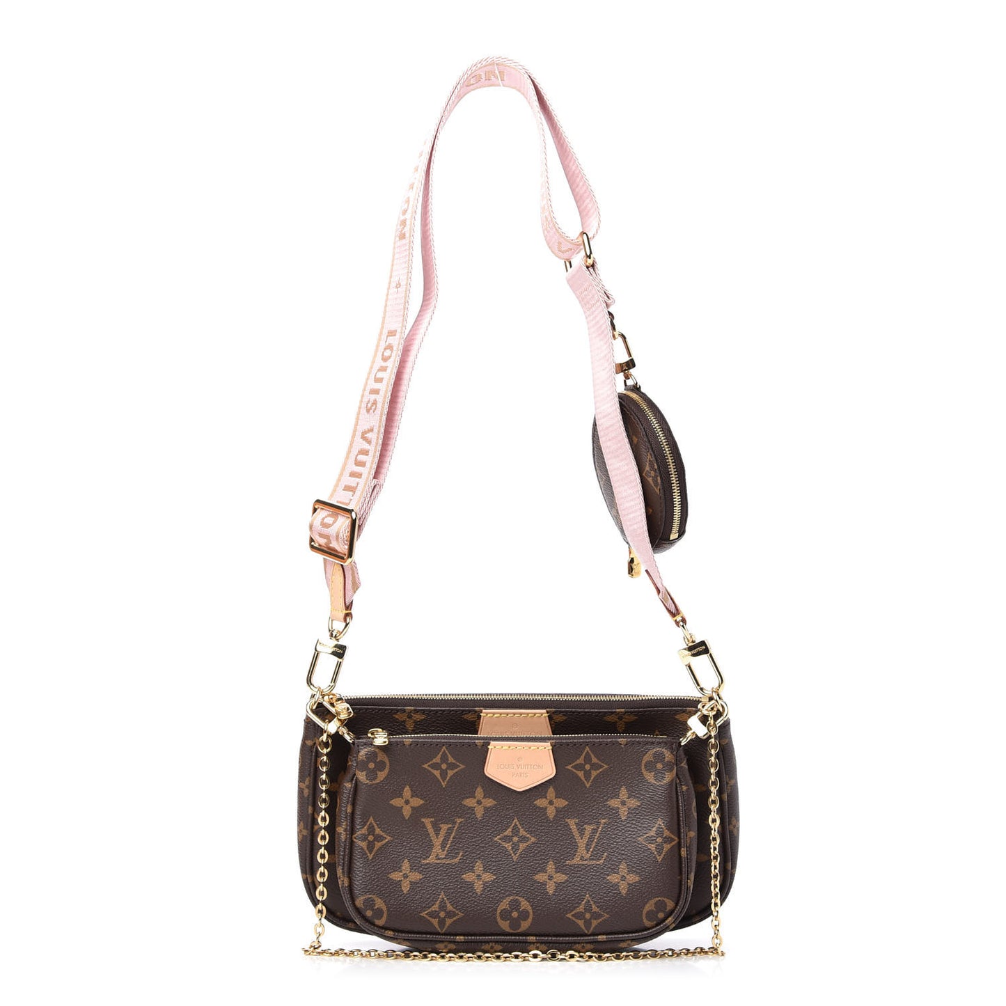 Monogram Multi Pochette Accessories Rose Clair