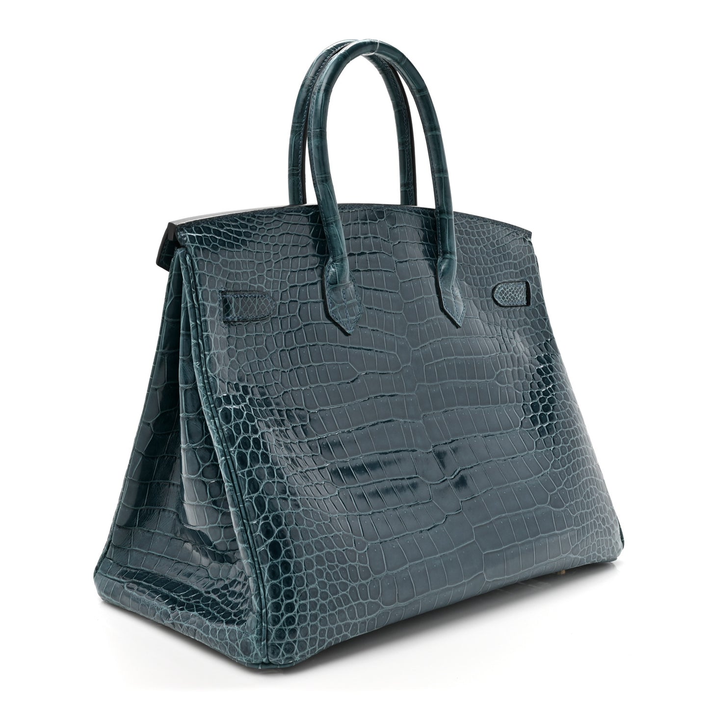 Shiny Porosus Crocodile Birkin 35 Colvert