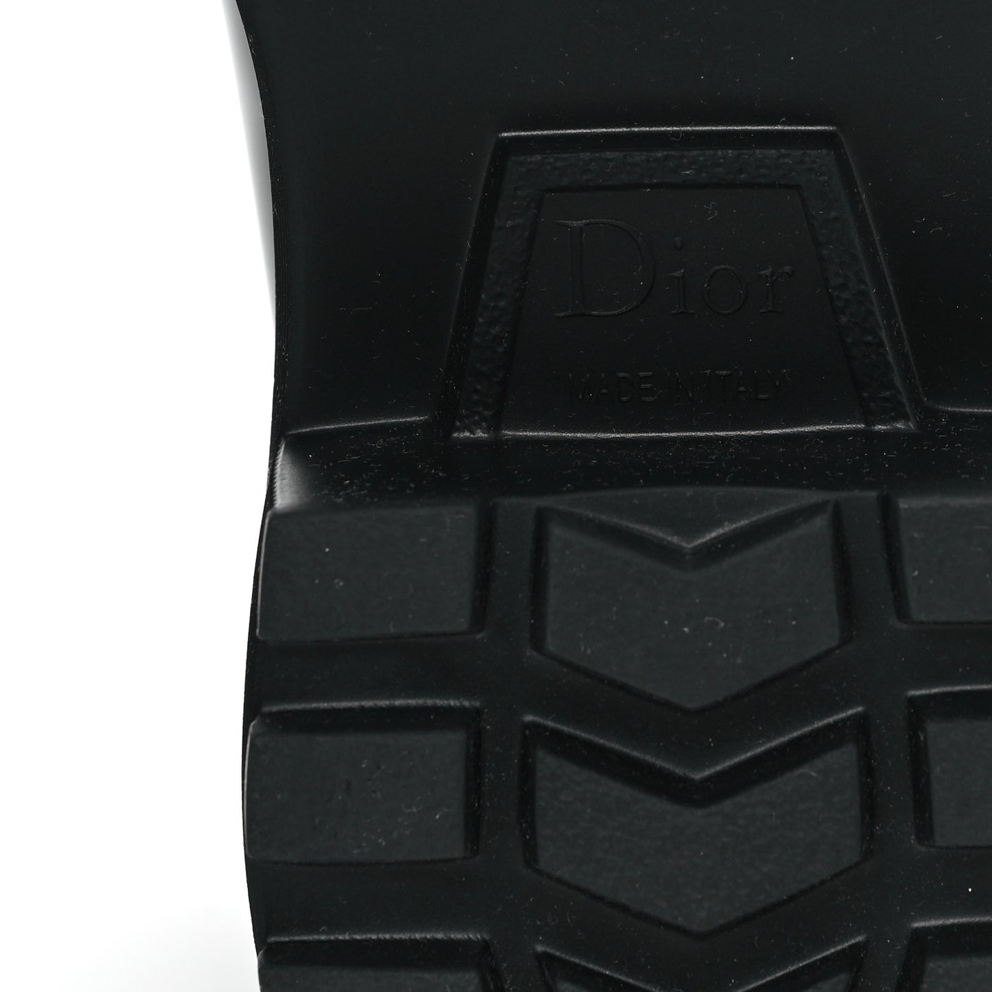 Brushed Calfskin Rubber Dior Code Cap Toe Lug Sole 15mm Loafers 35 Black