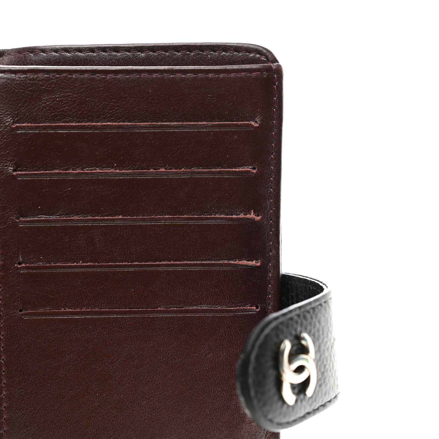 Caviar Quilted CC French Wallet Black