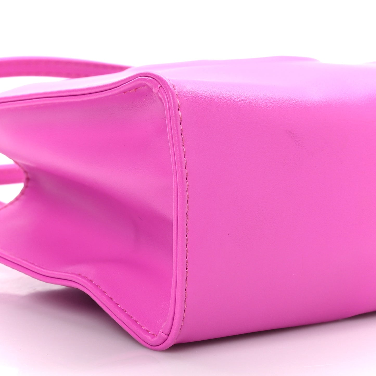 Vegan Leather Small Shopping Bag Azalea