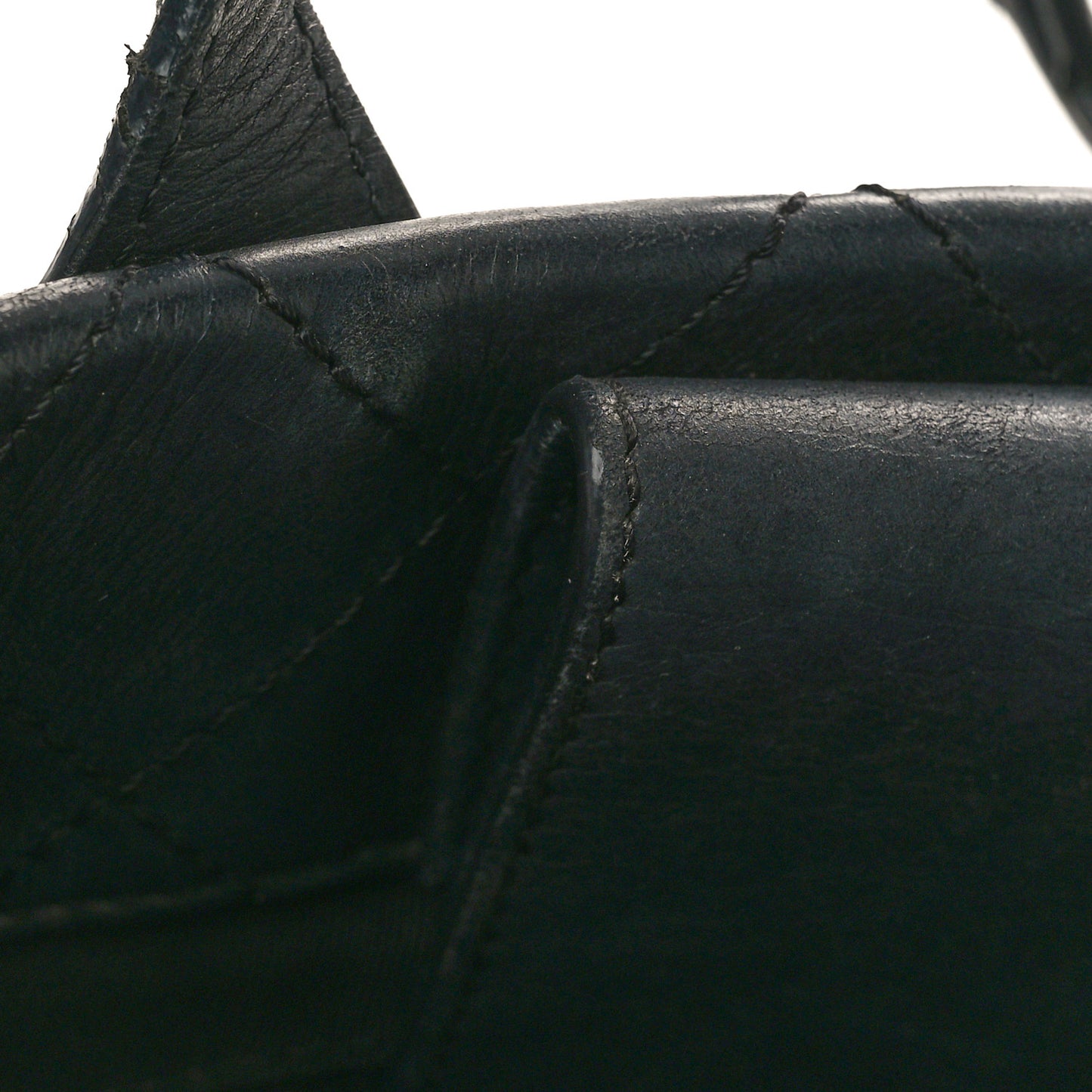 Calfskin Quilted Small Easy Shopping Tote Black