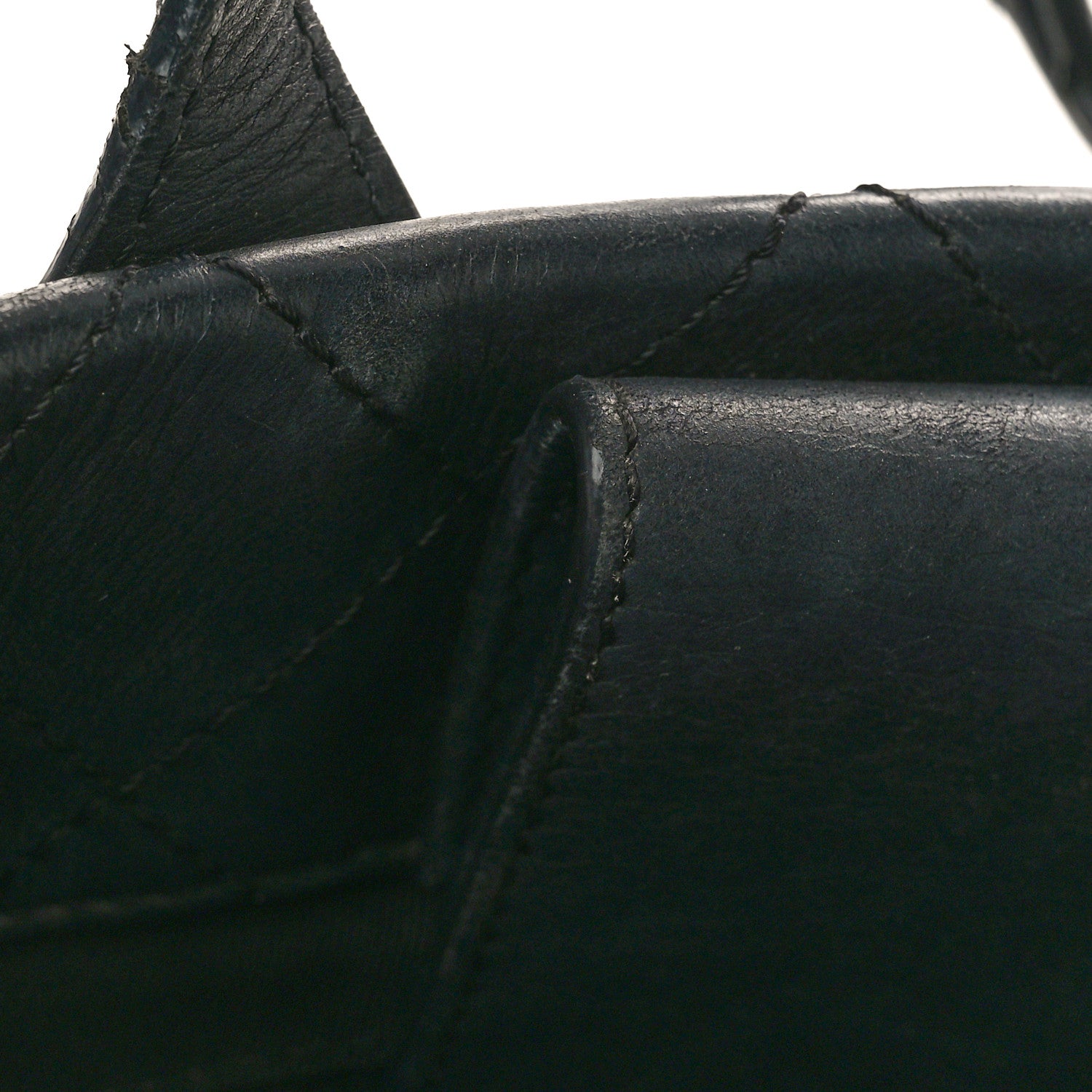 Chanel Calfskin Quilted Small Easy Shopping Tote Black 13 of 16