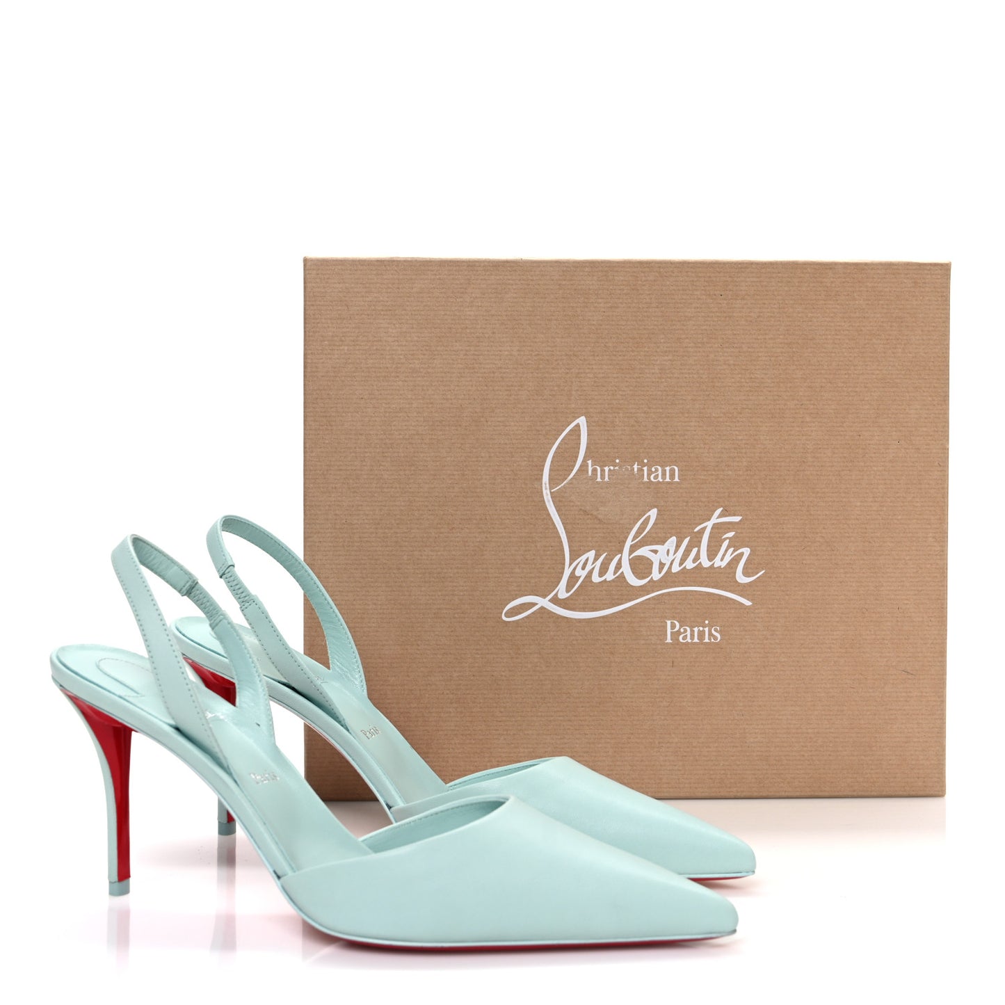 Nappa Apostropha 80 Slingback Pumps 38.5 Iceberg