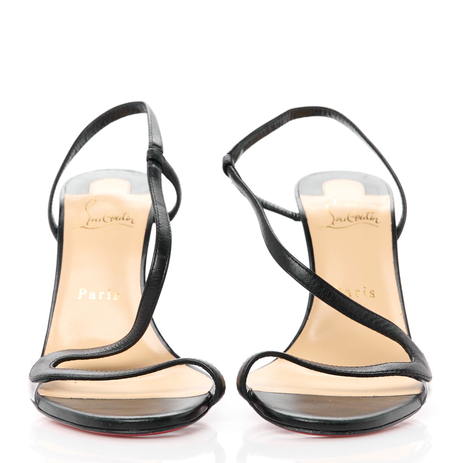 Christian Louboutin Nappa Rosalie 100 Sandals 38 Black 2 of 8