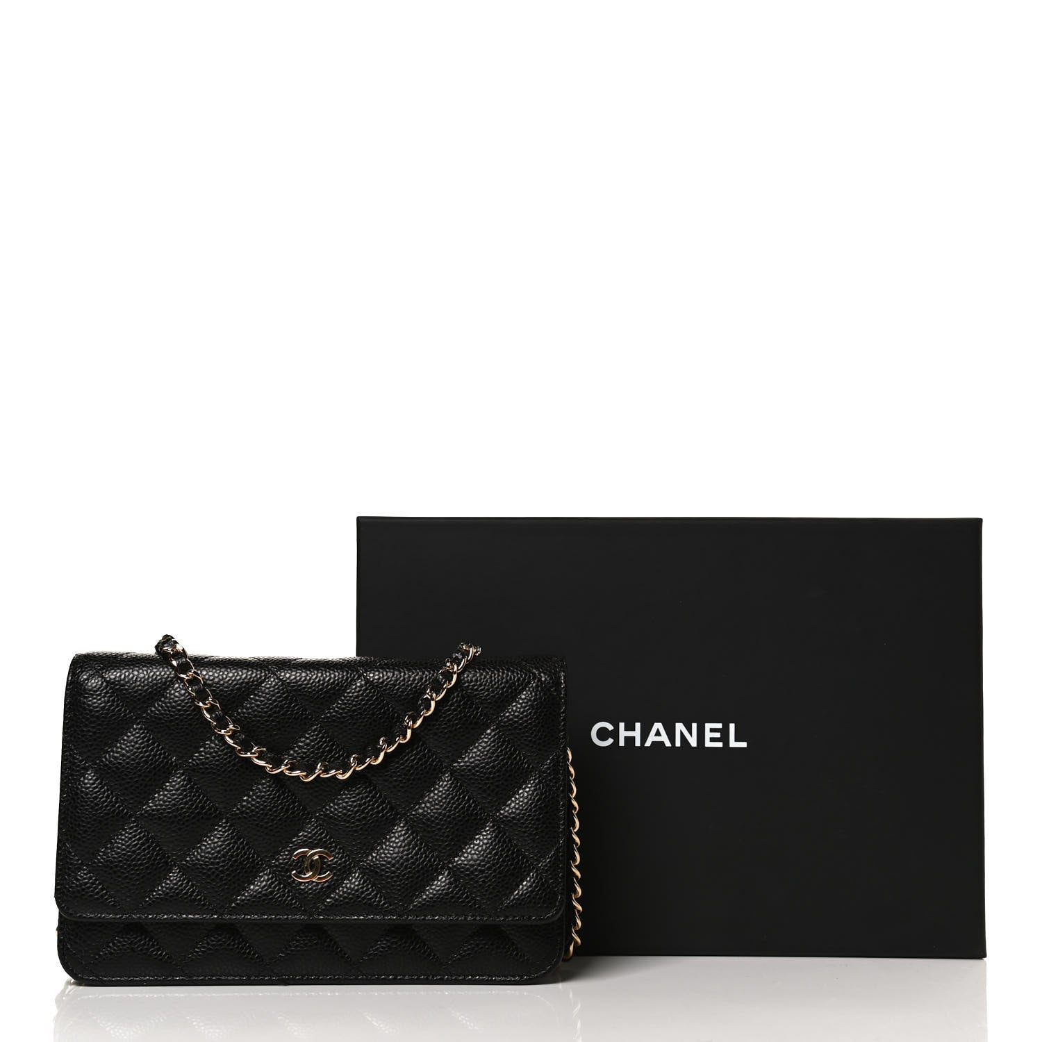 Chanel Caviar Quilted Wallet On Chain WOC Black 11 of 11