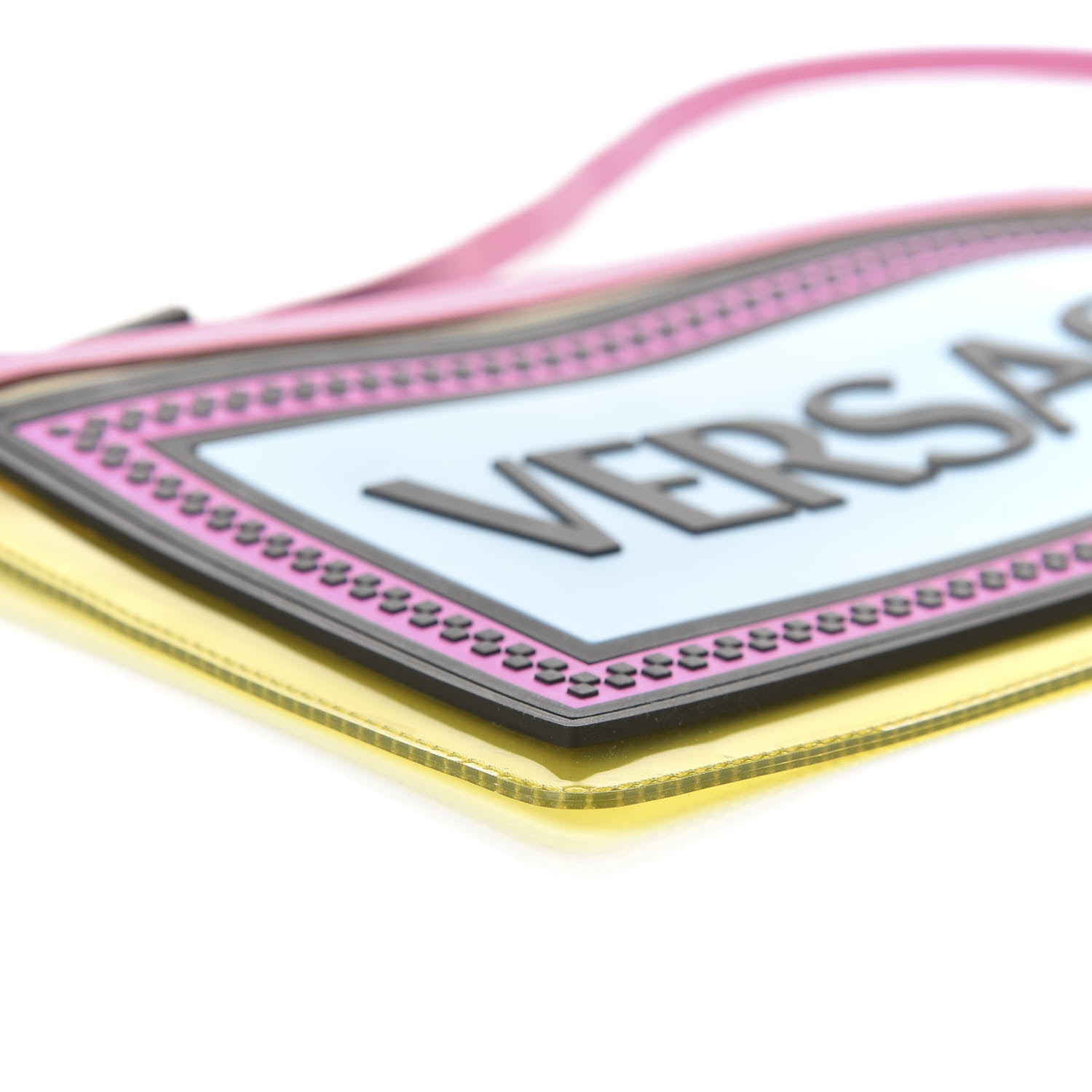 Versace Vinyl Rubber Calfskin 90s Logo Pouch Multicolor 6 of 10