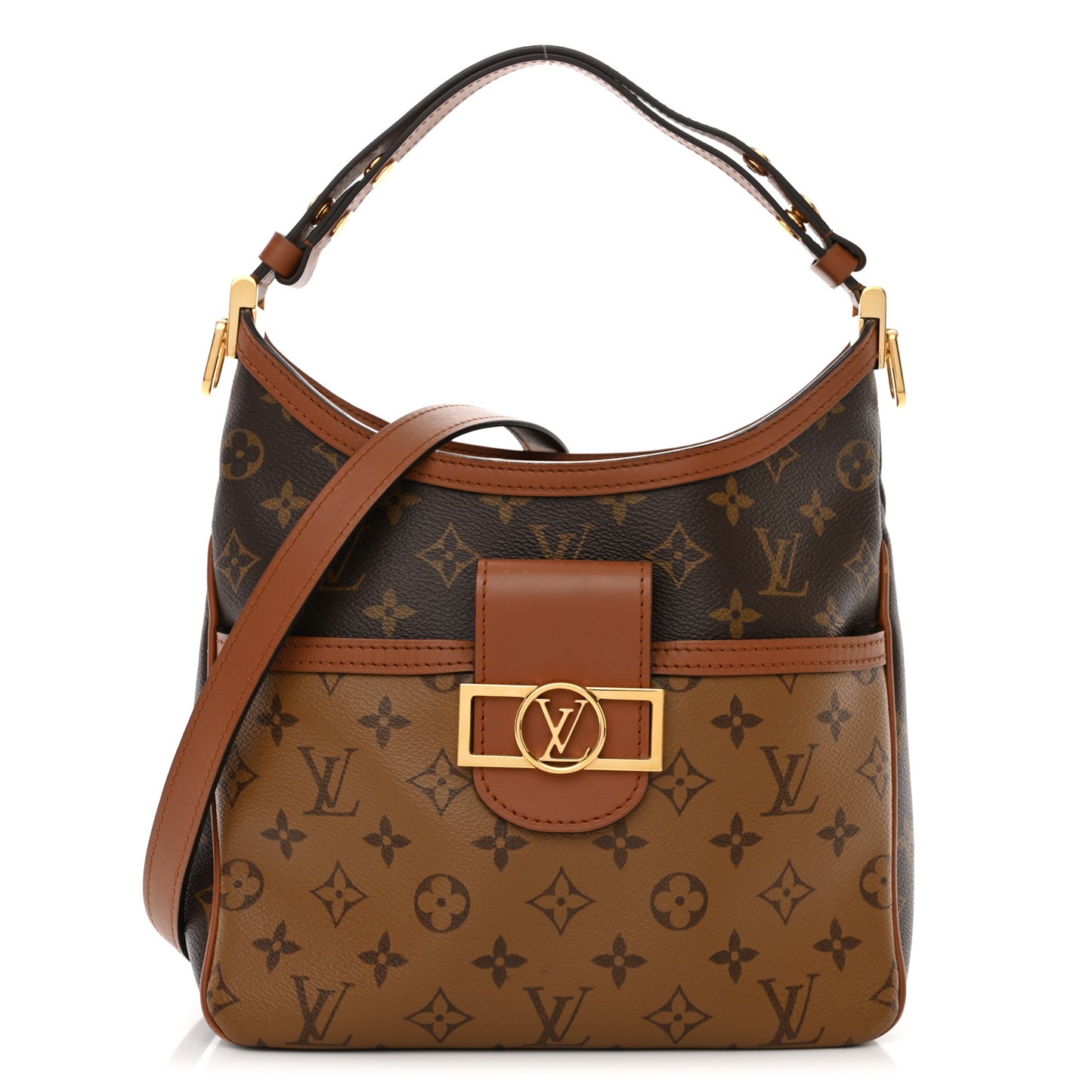 Reverse Monogram Dauphine Hobo PM