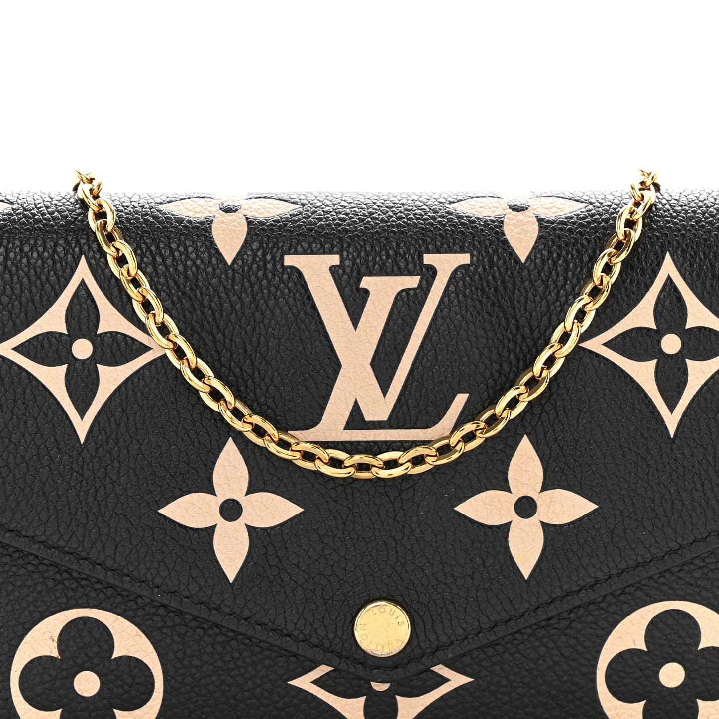 Empreinte Monogram Giant Felicie Pochette Black Beige