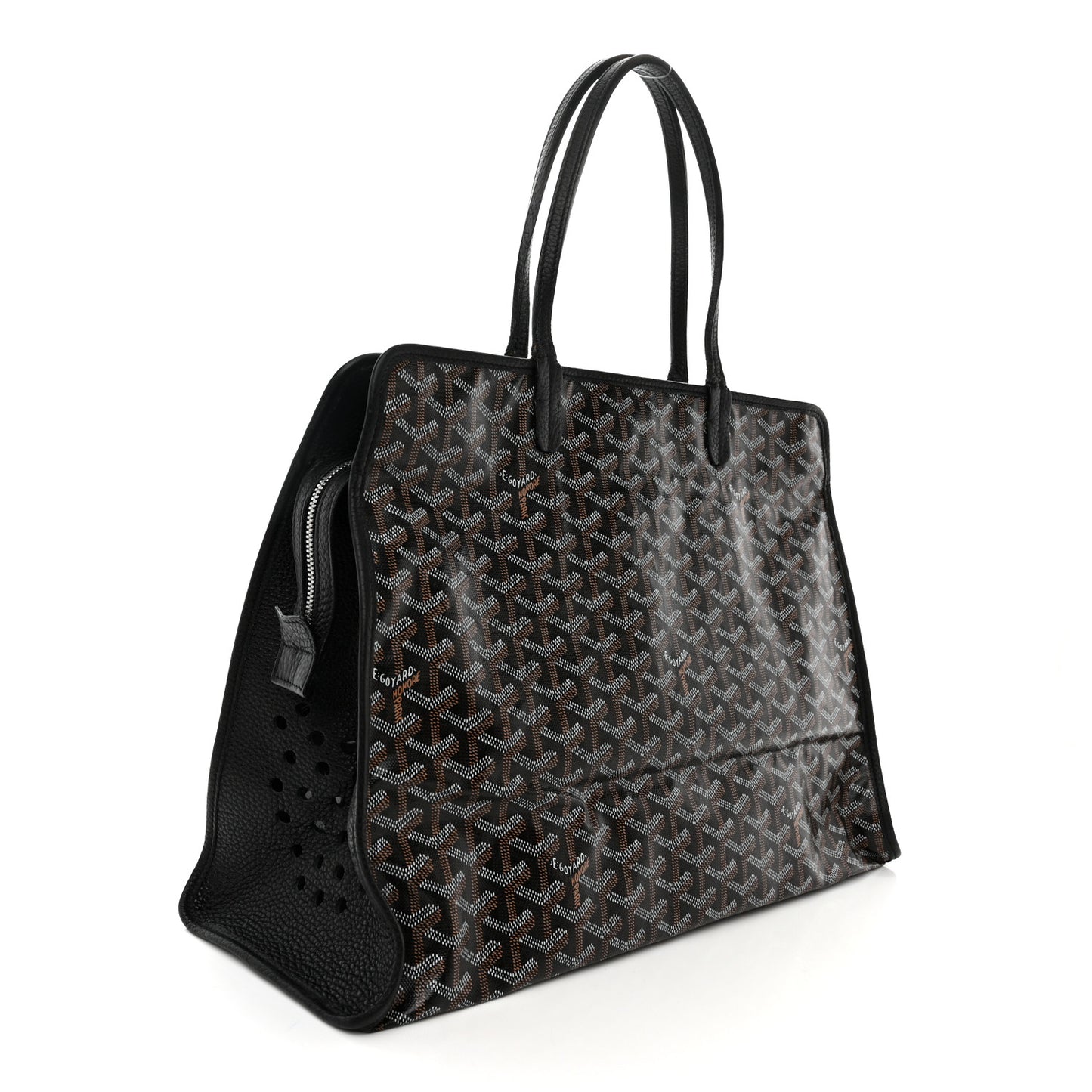 Goyardine Sac Hardy Pet Carrier PM Black