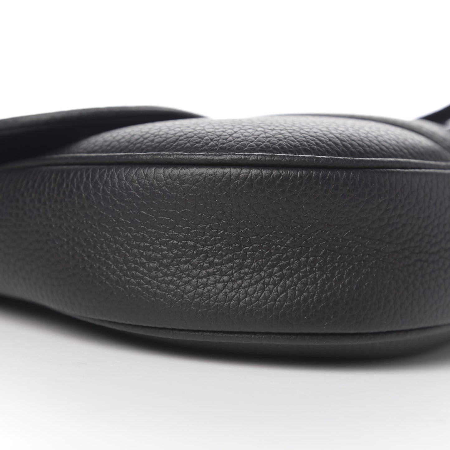 Calfskin Mens Saddle Bag Black