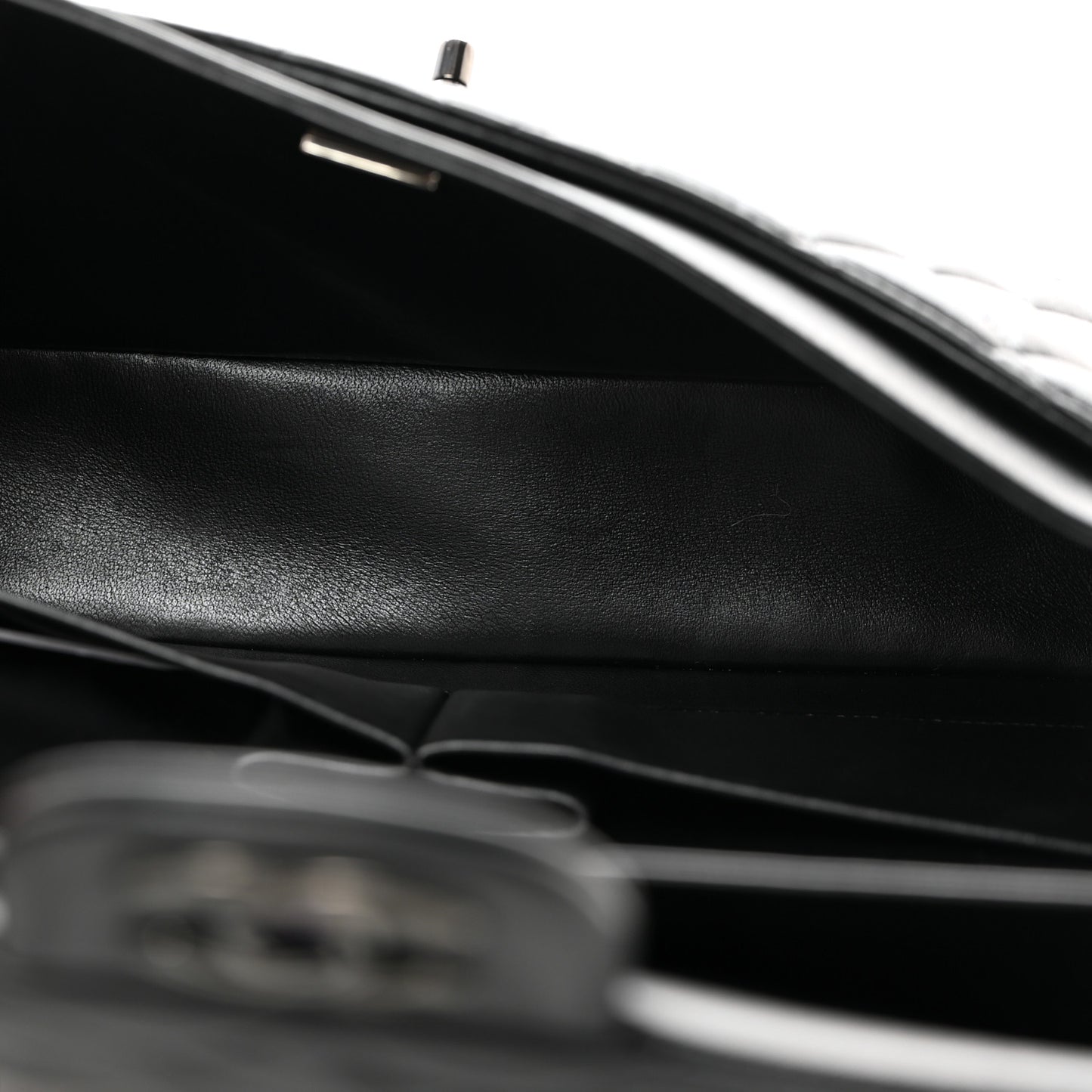 Lambskin Quilted Medium Double Flap So Black
