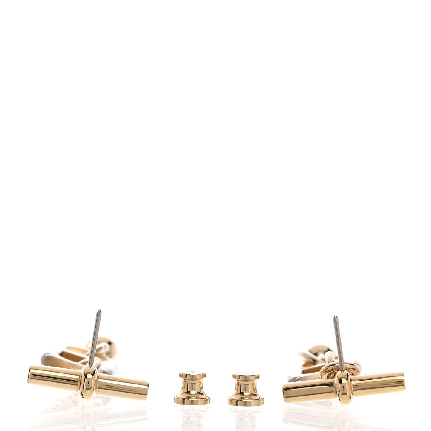 Lacquered Horn Permabrass Small Sur Mer Drop Earrings Gold