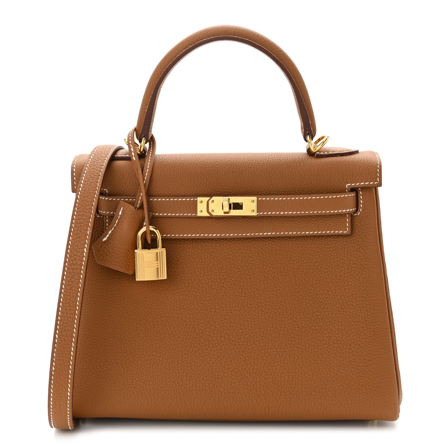 Hermes Togo Kelly Retourne 25 Gold 1 of 11