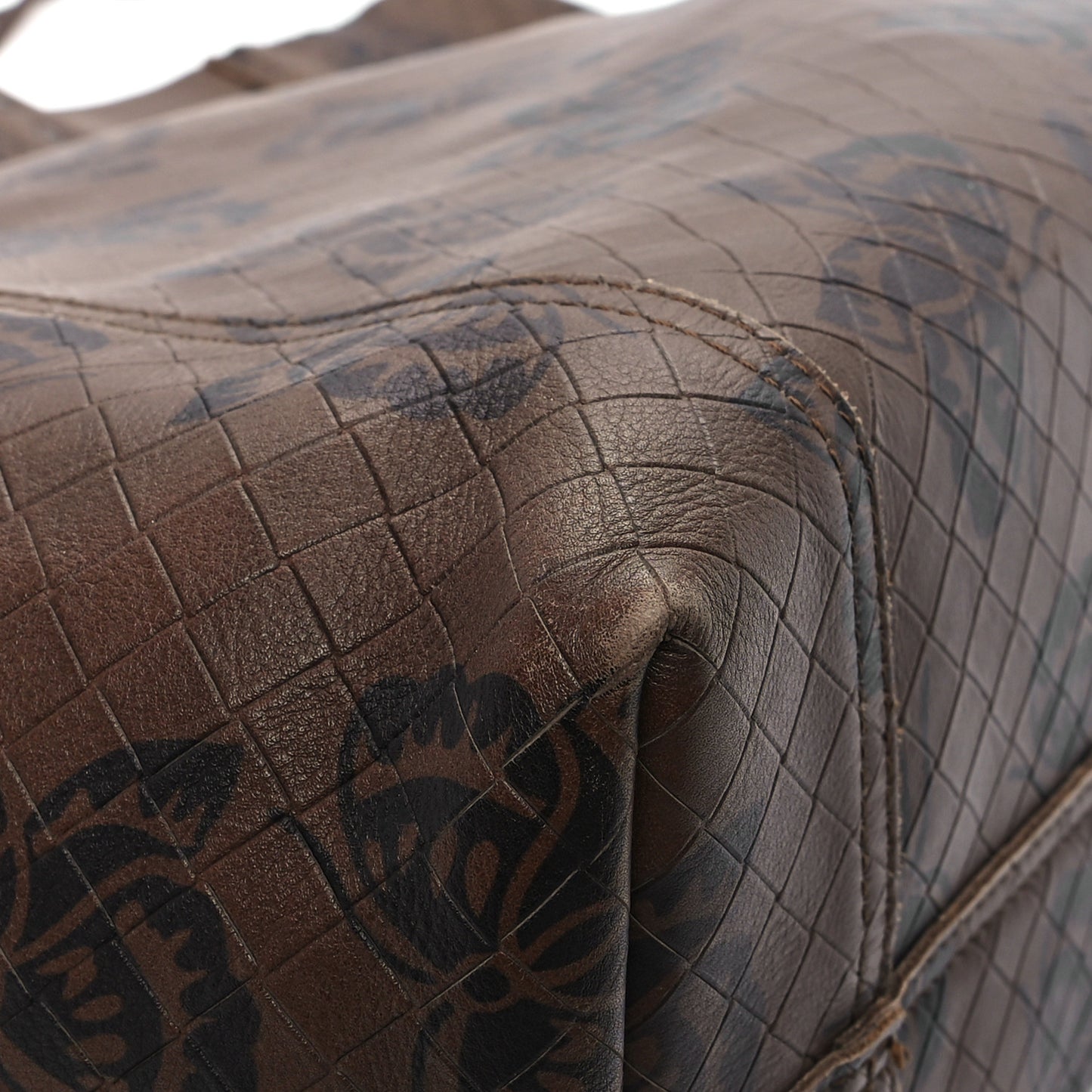 Nappa Intrecciato Butterfly Tote Brown