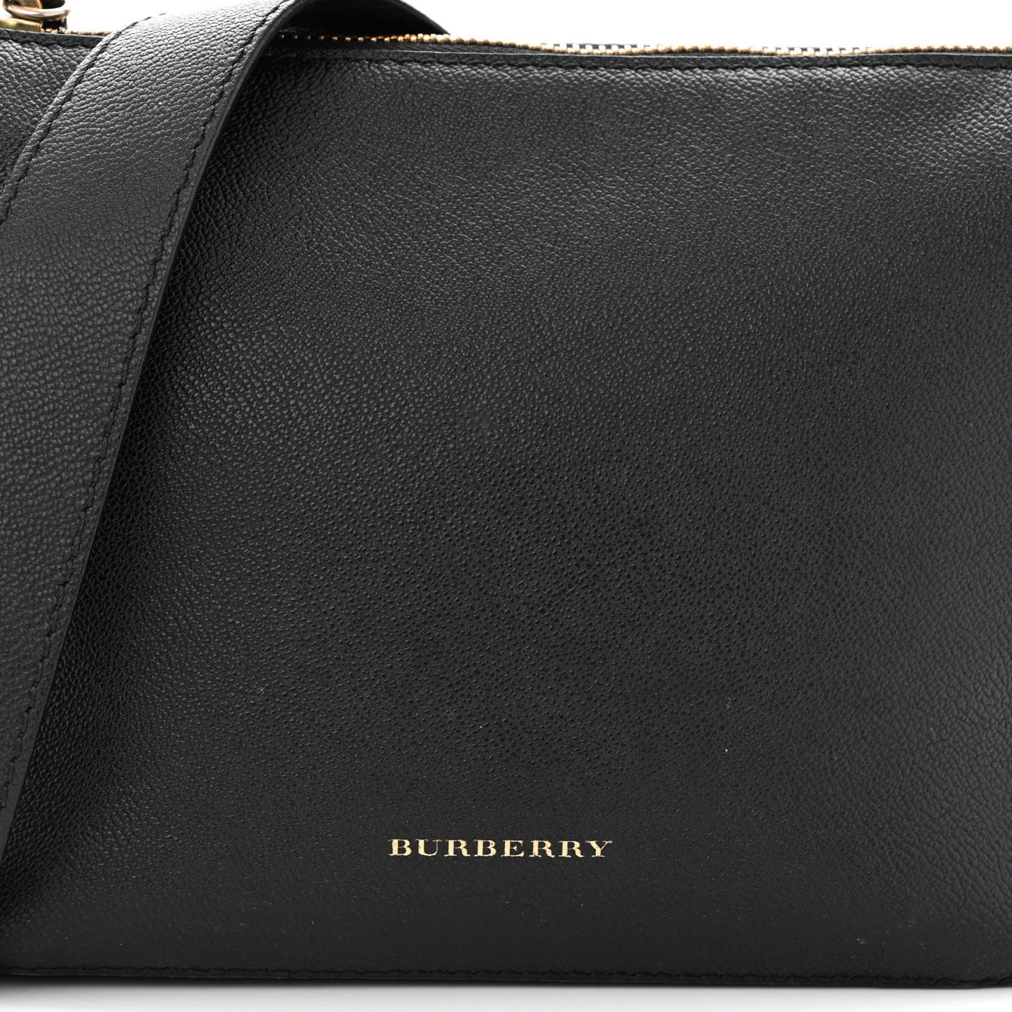 Soft Grain Calfskin House Check Small Helmsley Crossbody Black