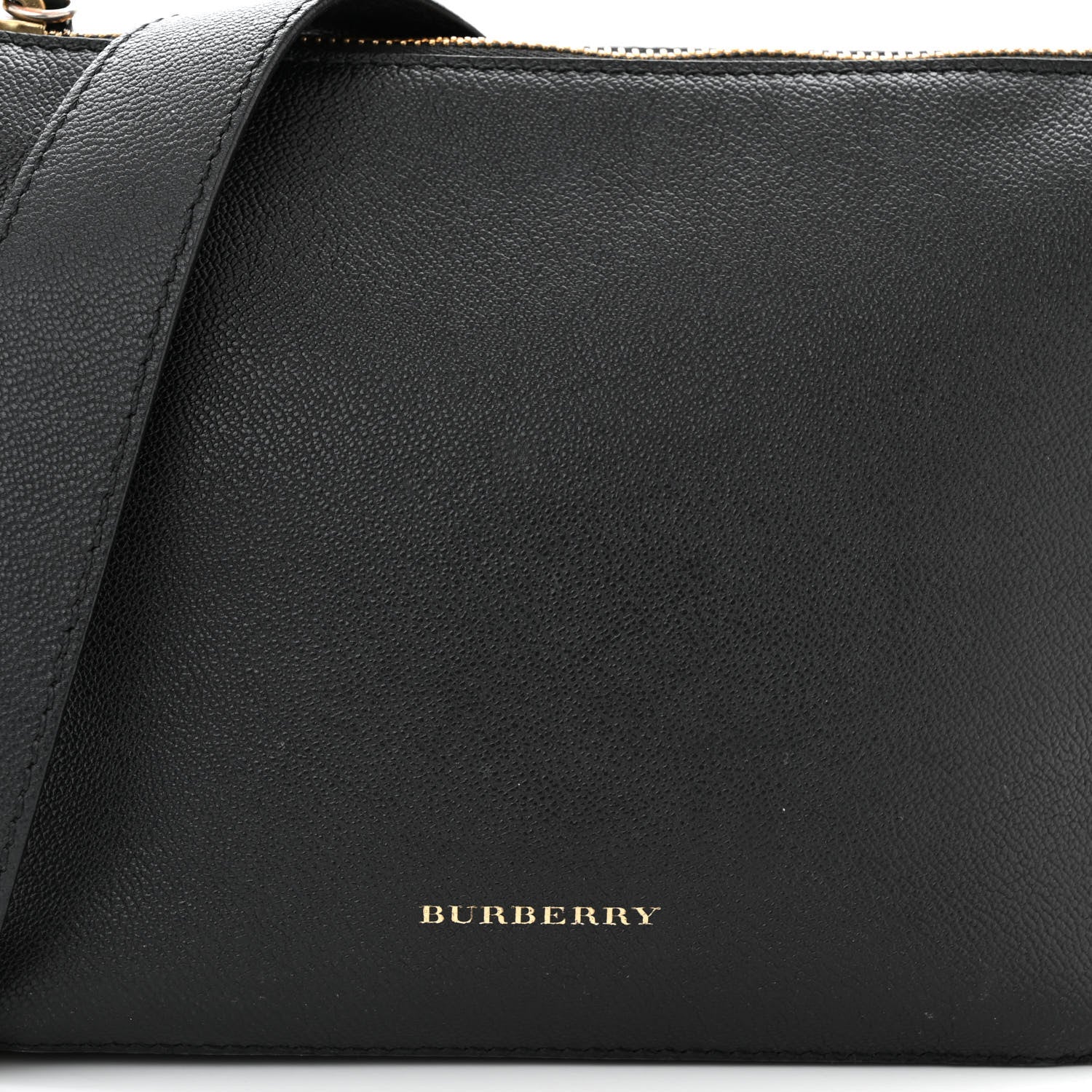 Burberry Soft Grain Calfskin House Check Small Helmsley Crossbody Black 8 of 13