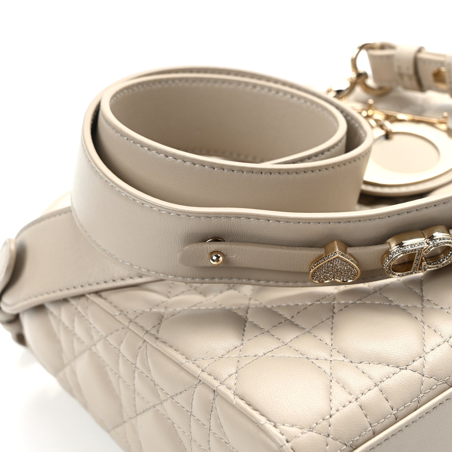 Calfskin Cannage Small My ABCDior Lady Dior Beige