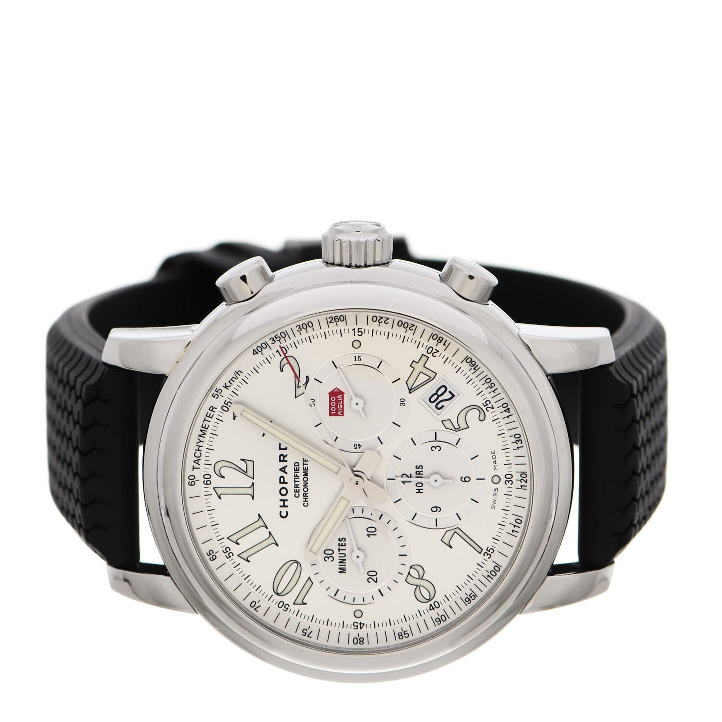 Stainless Steel Rubber 42mm 1000 Mille Miglia Chronograph Automatic Watch