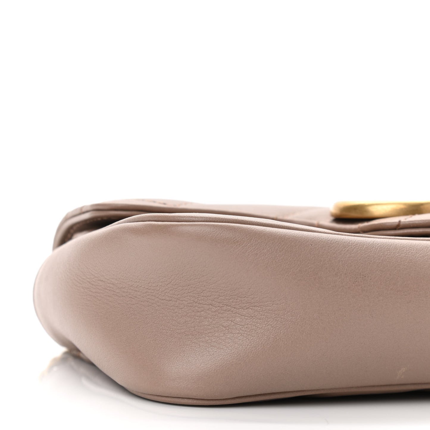 Calfskin Matelasse Super Mini GG Marmont Shoulder Bag Porcelain Rose