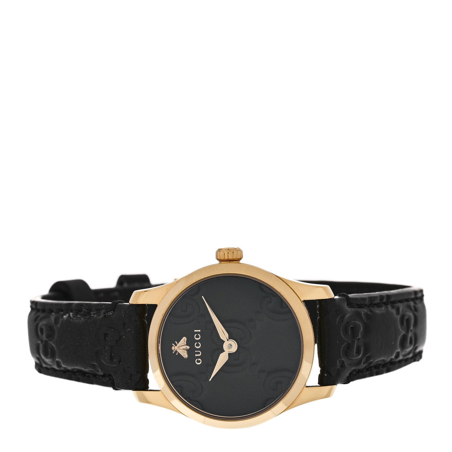 Stainless Steel Calfskin 27mm G-Timeless Quartz Watch Black