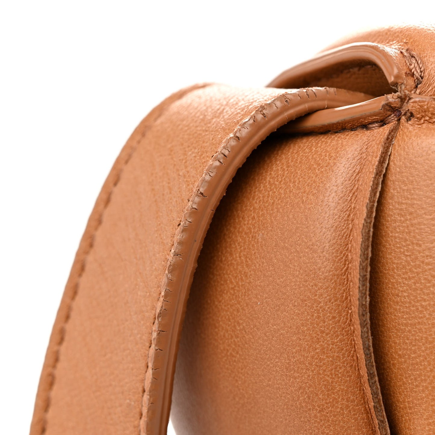 Nappa Maxi Intreccio Padded Cassette Crossbody Bag Caramel
