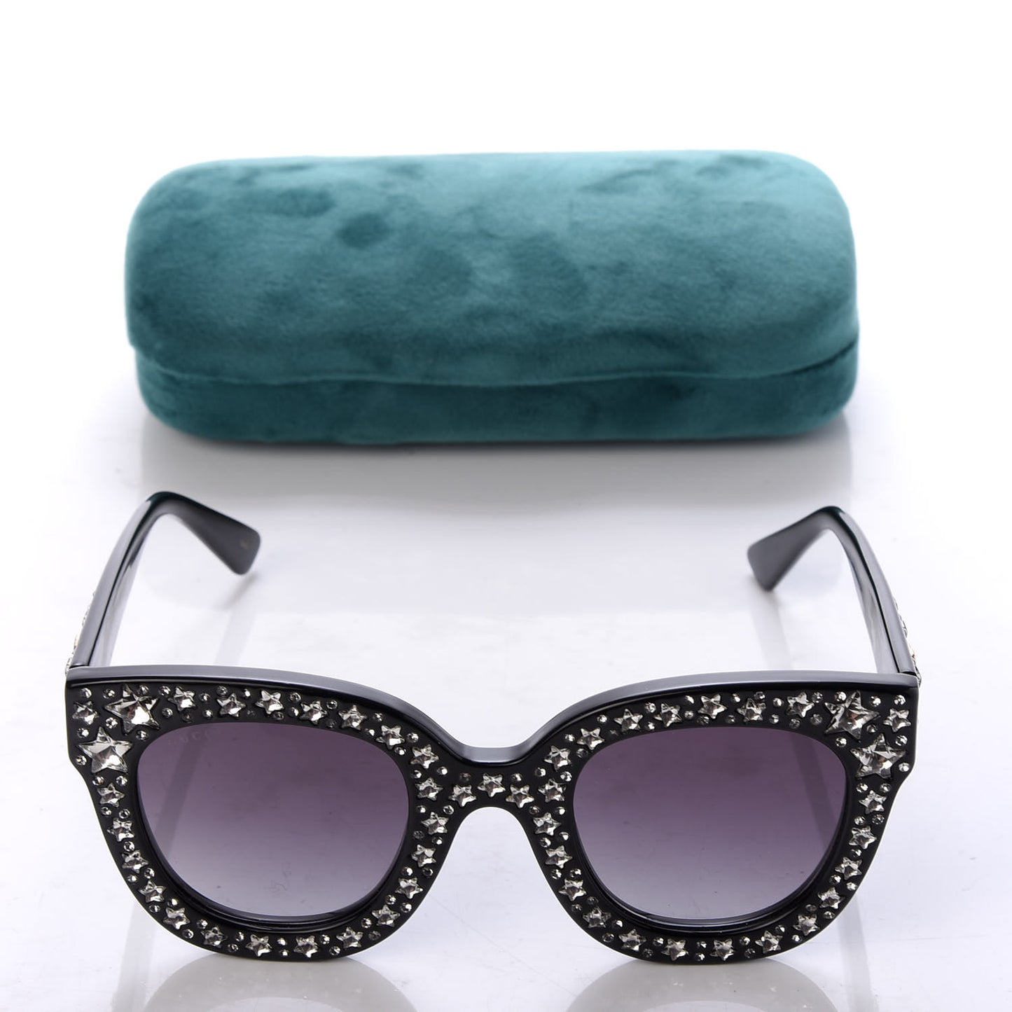 Acetate Stars Cat Eye Sunglasses GG0116S Black