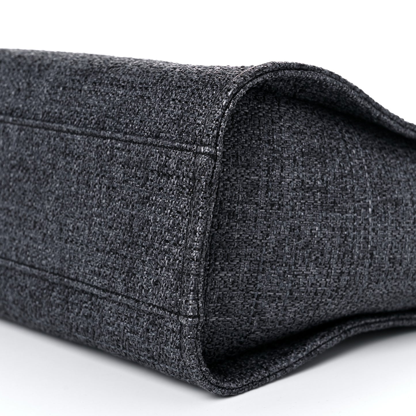 Lurex Boucle Small Deauville Tote Black