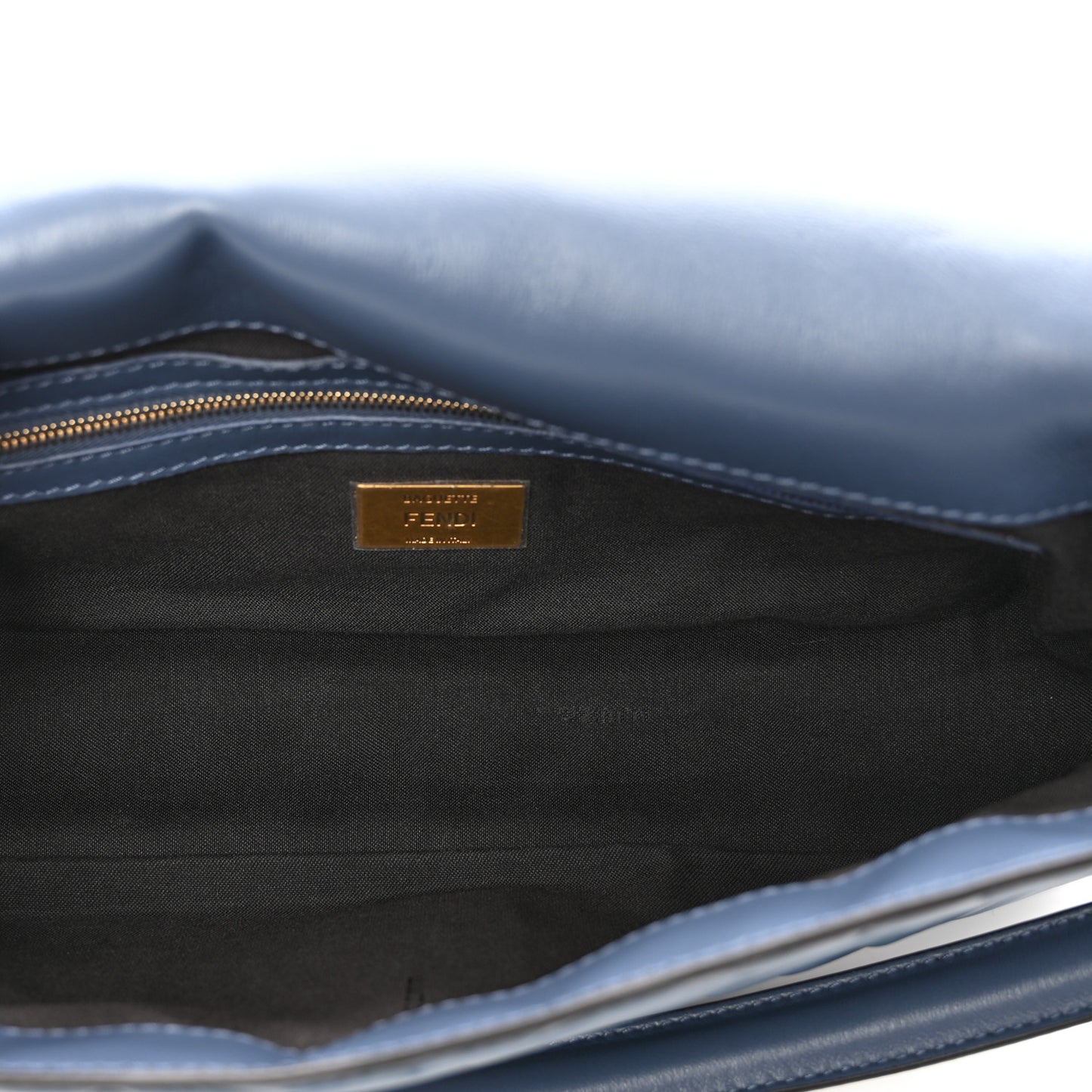 Nappa FF 1974 Embossed Baguette Mirto