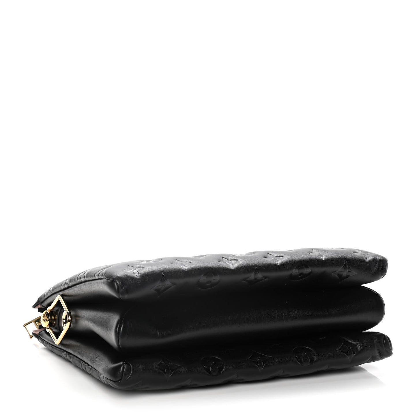 Lambskin Embossed Monogram Coussin PM Black