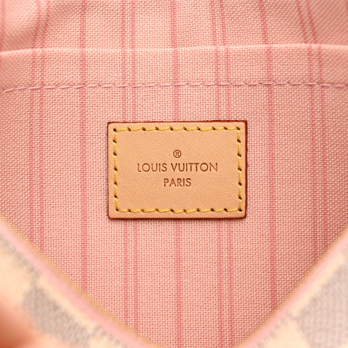 Damier Azur Neverfull MM GM Pochette Rose Ballerine