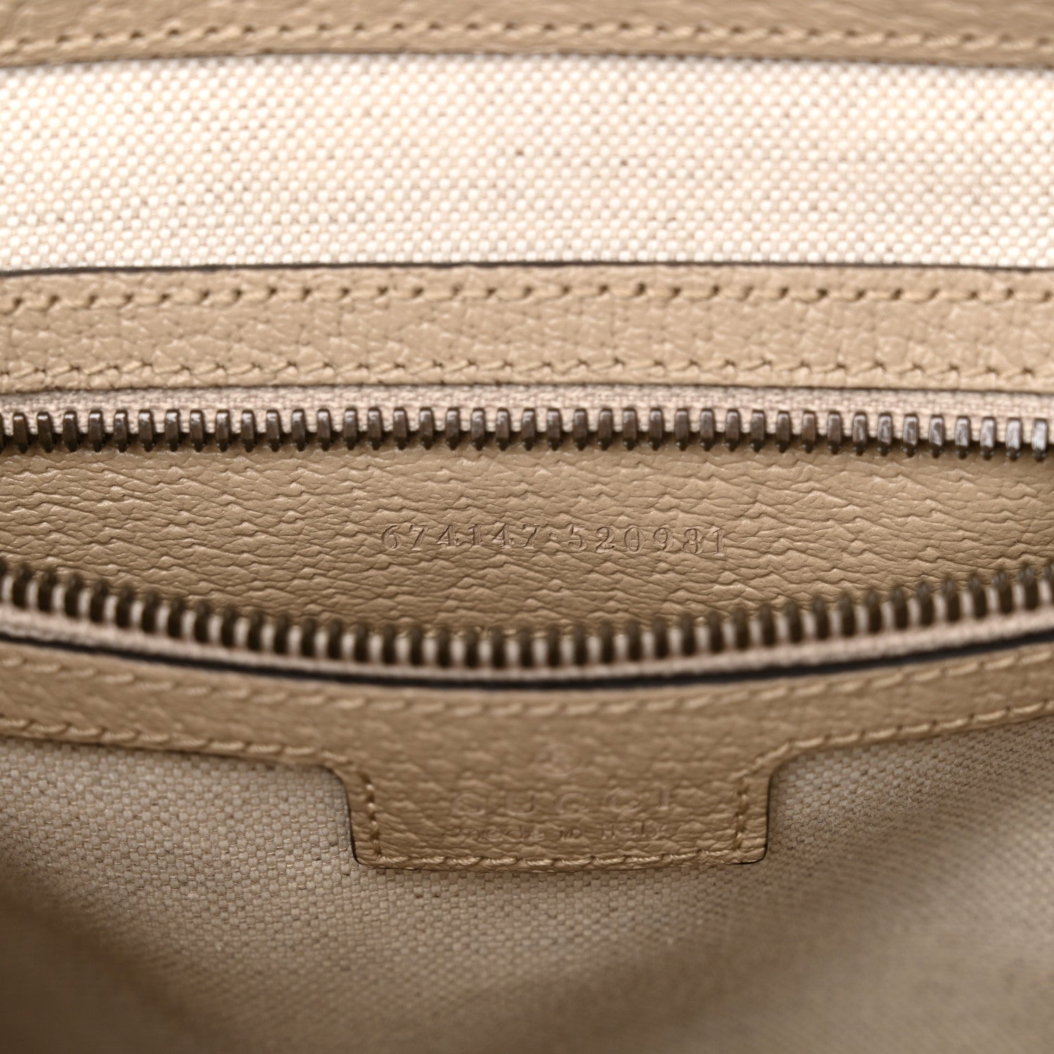 Gucci GG Supreme Monogram Azalea Calfskin Retro Interlocking G Buckle Backpack Beige Mystic White 7 of 13