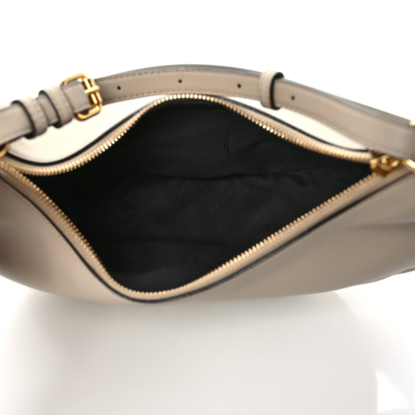 Vitello Grace Matte Small Fendigraphy Hobo Bag Nuvola