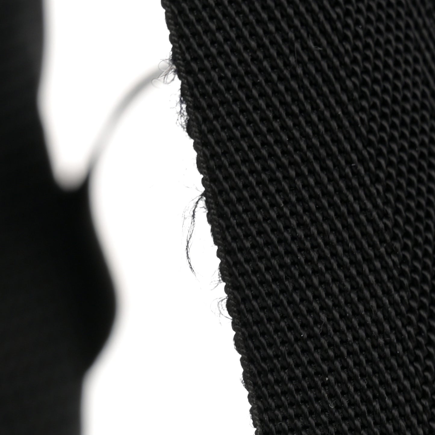 Nylon Calfskin Shearling Emoticon Backpack Black