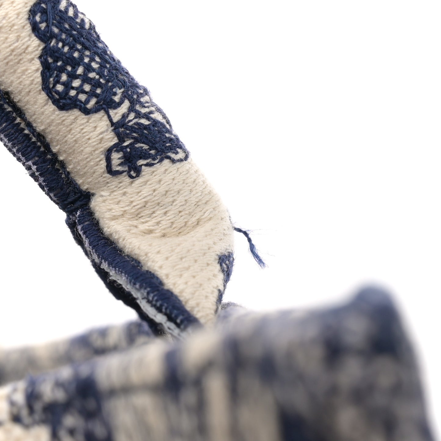 Canvas Embroidered Medium Dioriviera Toile De Jouy Book Tote Blue