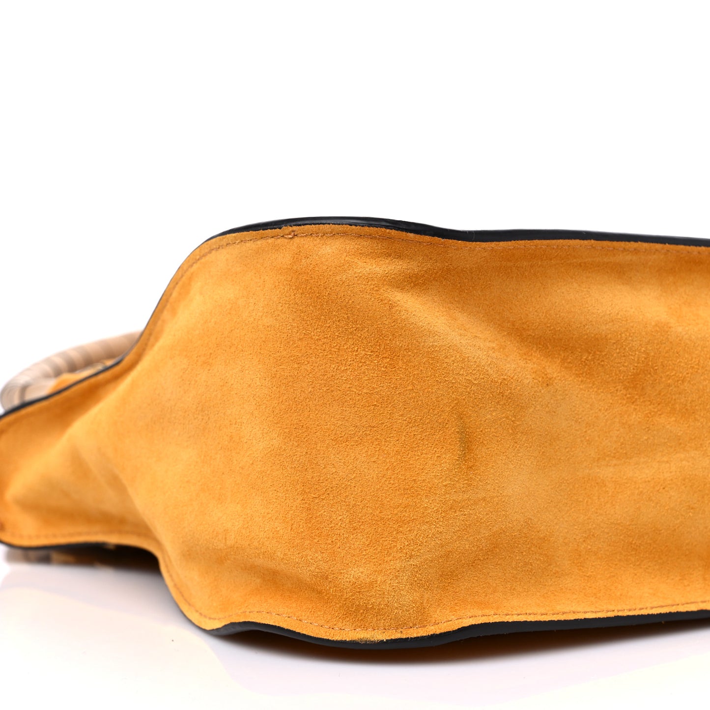Suede Calfskin Medium Marcie Double Carry Sunflower Yellow